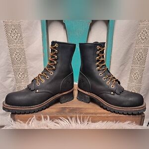 Georgia Logging Boots Size 8.5